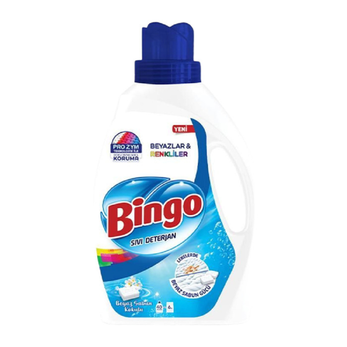 BİNGO BEYAZ-RENKLİLER SIVI DETERJAN 2600 ML*6