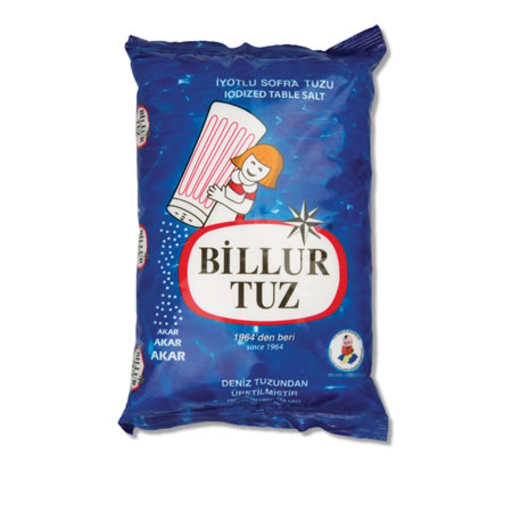 BİLLUR İYOTLU SOFRA TUZU 750G*30