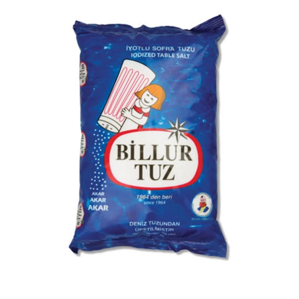 BİLLUR İYOTLU SOFRA TUZU 750G*30
