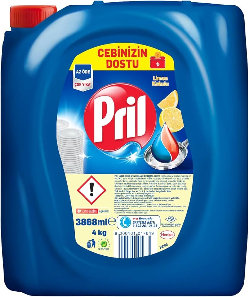 PRİL 3LÜ GÜÇ LİMON 4 KG