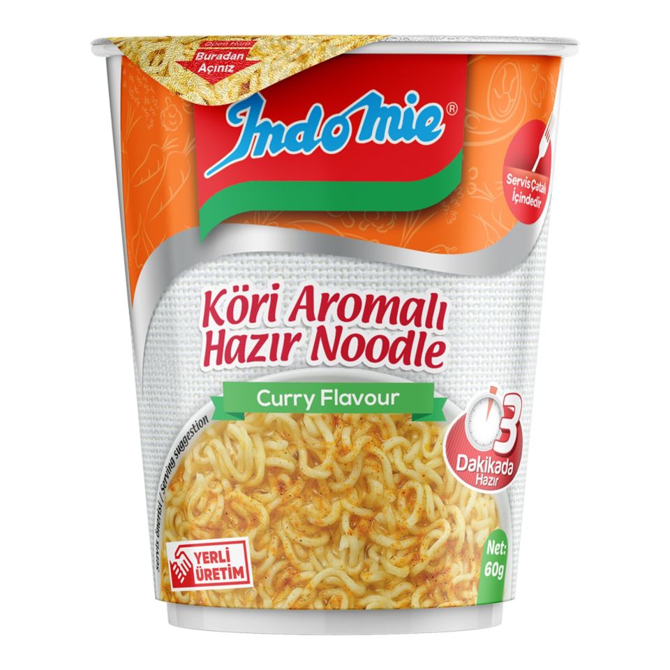 İNDOMİE BARDAK KÖRİLİ NOODLE 60 GR *24