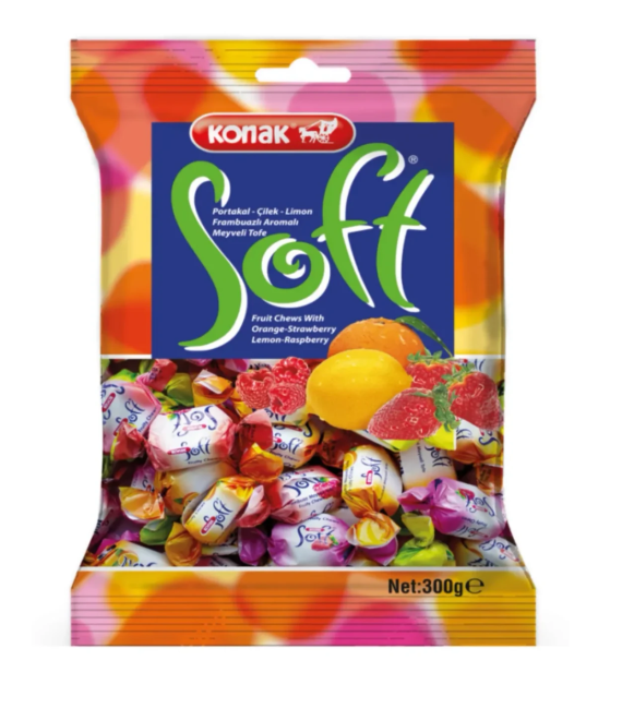 KONAK SOFT KARIŞIK ŞEKER 300 GR *10*