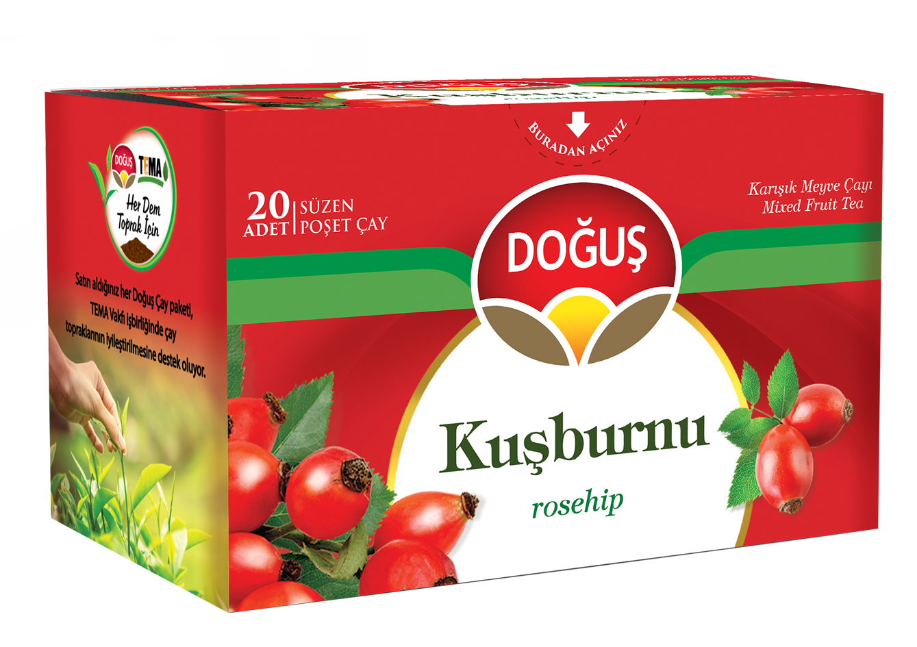 DOĞUŞ KUŞBURNU MEYVE ÇAYI