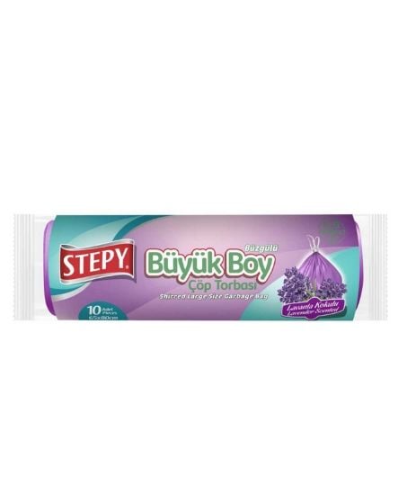STEPY ÇÖP TORBASI BÜZGÜLÜ BÜYÜK LAVANTA*25