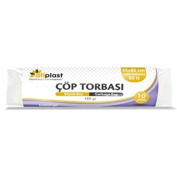 ERSOPACK ÇÖP TORBASI BÜYÜK 10'LU 65X80*50*