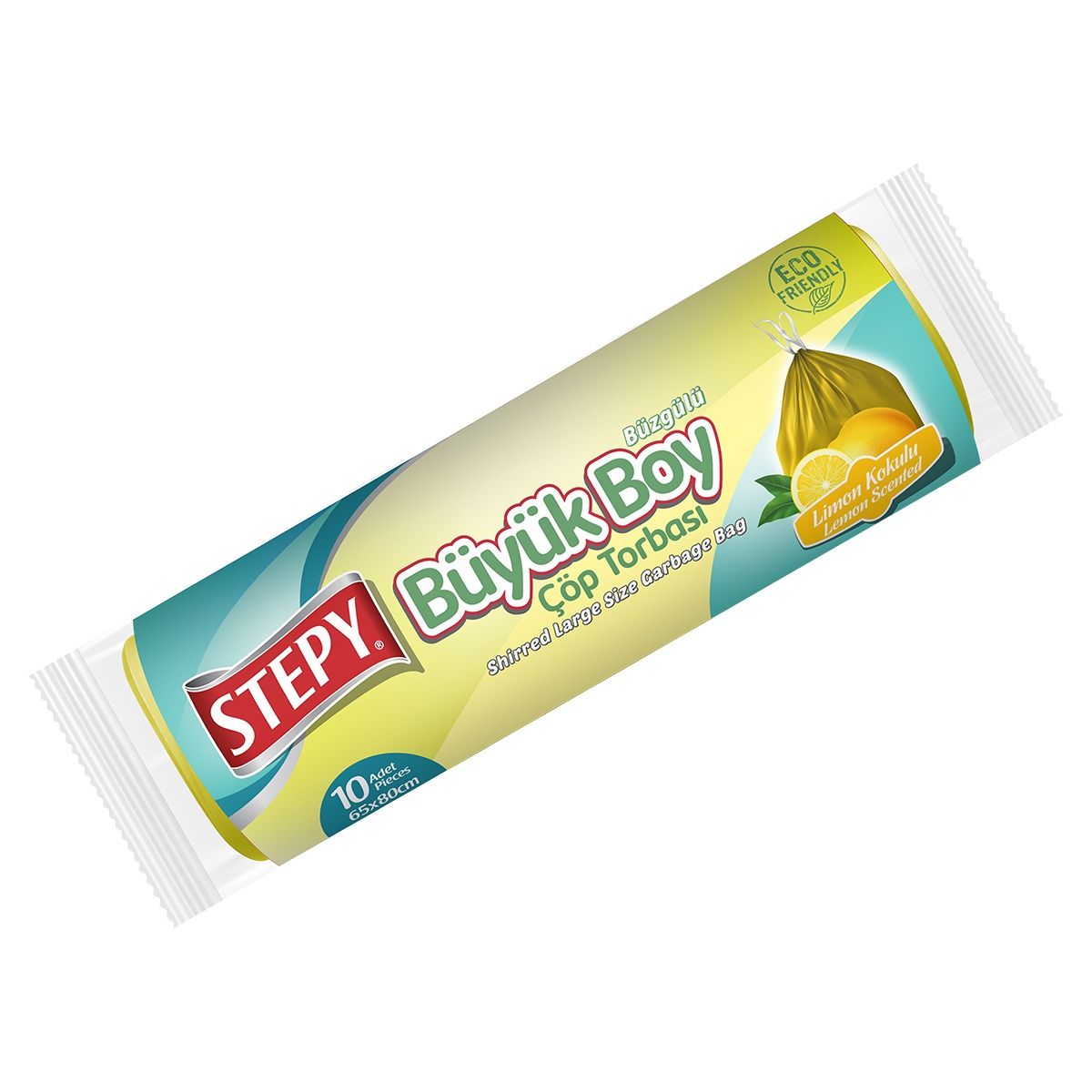 STEPY ÇÖP TORBASI BÜZGÜLÜ BÜYÜK LİMON*25*