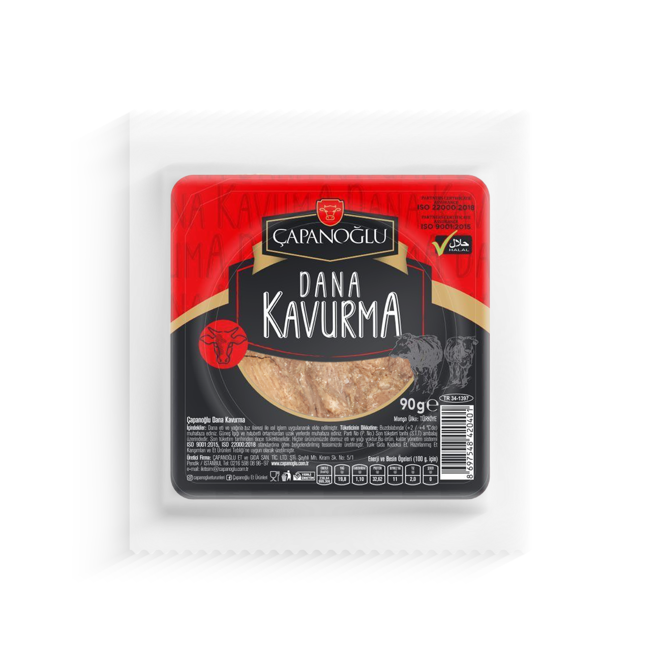 ÇAPANOĞLU KAVURMA 90GR*15*