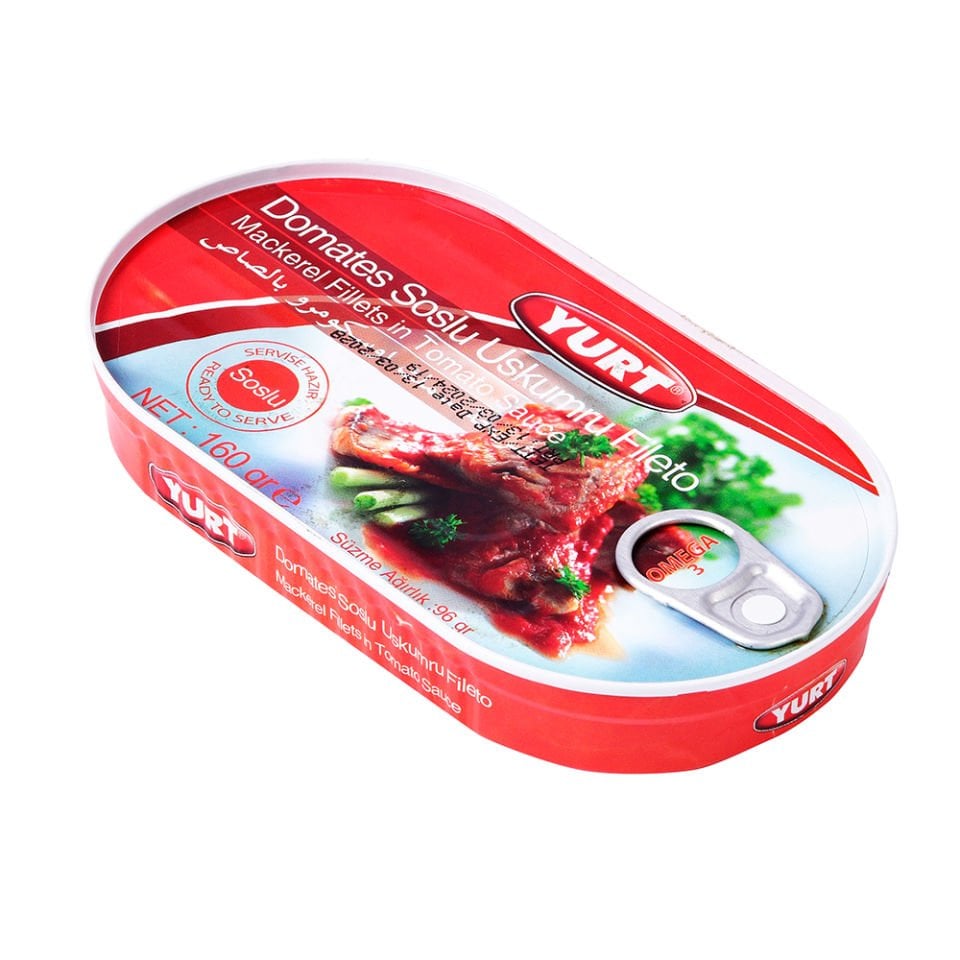 YURT FİLETO SOSLU USKUMRU KONSERVE 160G*16*