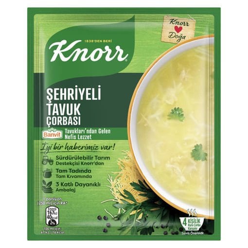KNORR ŞEHRİYELİ TAVUK ÇORBASI 58G*12*