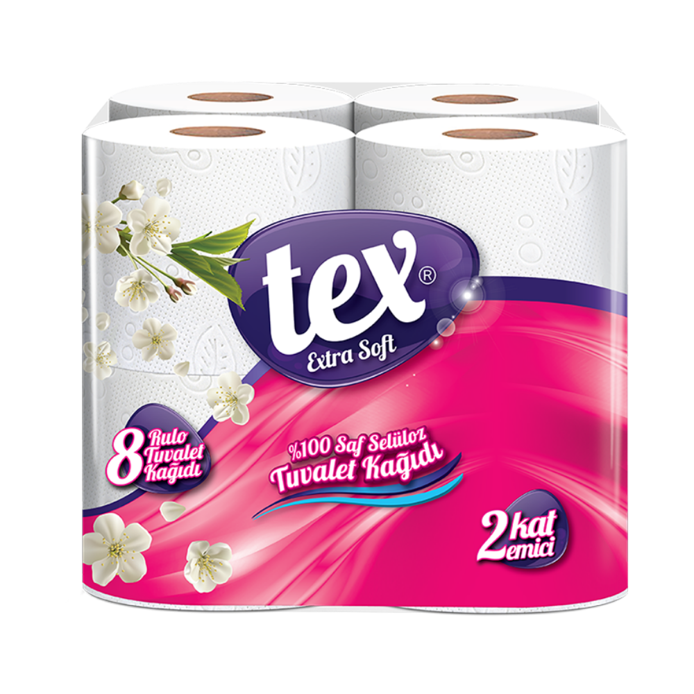 TEX TUVALET KAĞIDI 8'Lİ*6