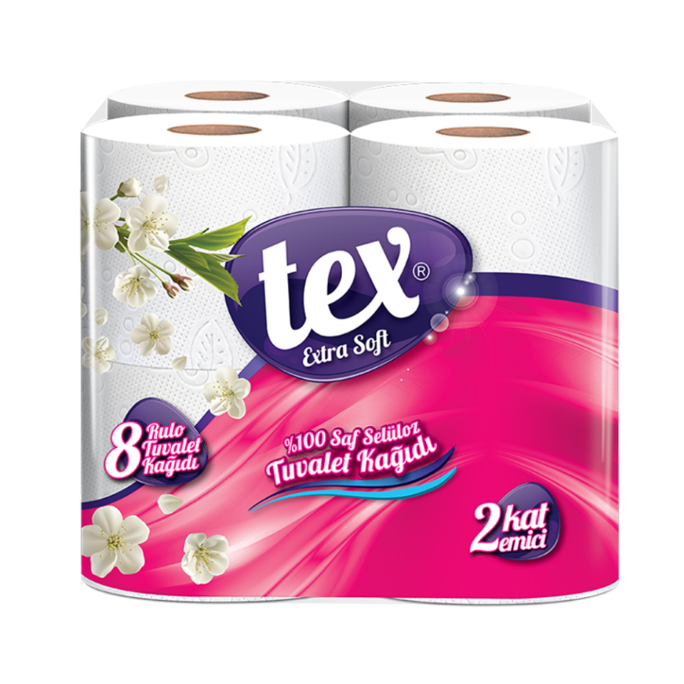 TEX TUVALET KAĞIDI 8'Lİ*6