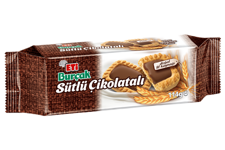 ETİ BURÇAK ÇİKOALATALI BİSKÜVİ 114 GR*12*