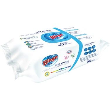 BİNGO YÜZEY HAVLUSU 96 LI *12* BEYAZ SABUN